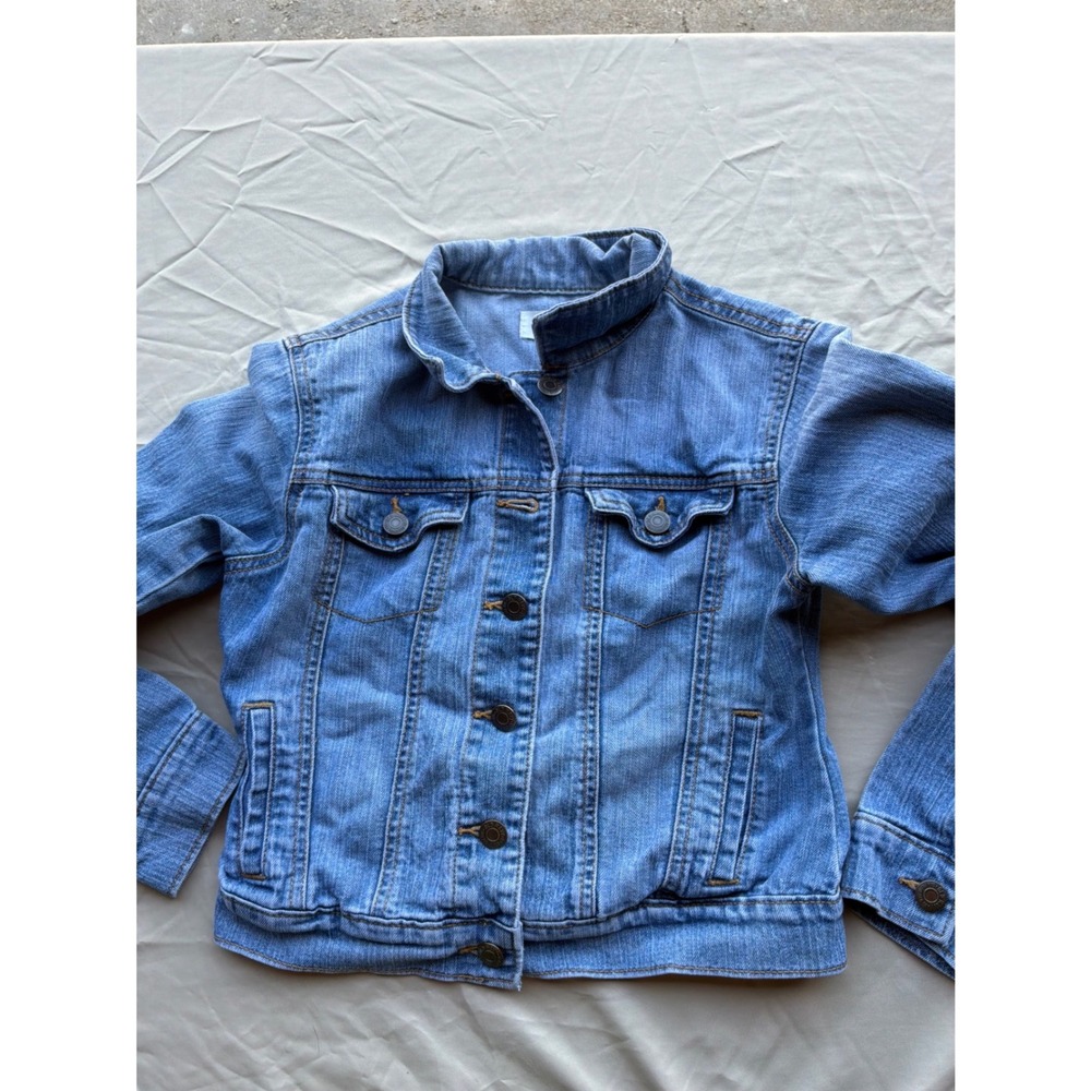Classic Kids Old Navy Denim Trucker Jacket L 10-12 Blue Denim
